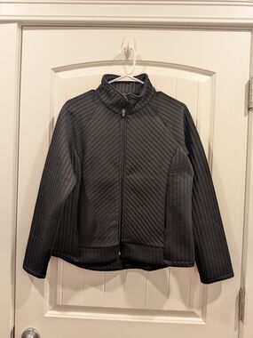 T by Talbots Black Quilted Jacket - Medium